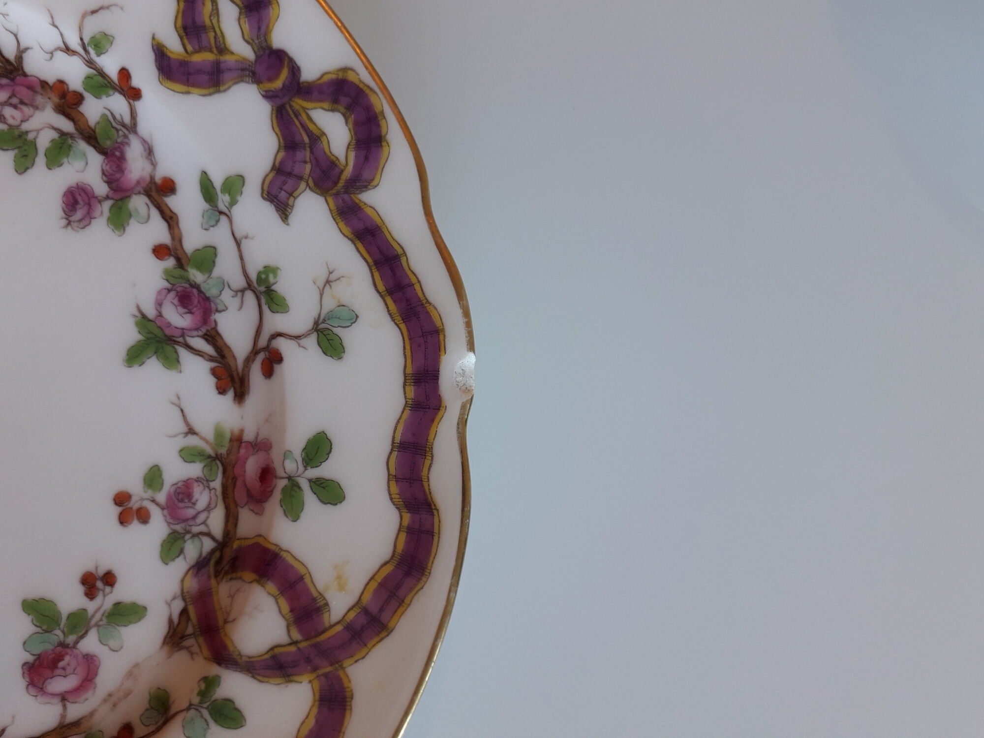 Set of 13 porcelain plates from PARIS - EDMOND HONORE - Early nineteenth