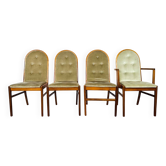 4 chaises vintage 1960