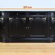 Sideboard of Blackened Oak Paneling, Regency style – Late 19th century