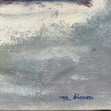 Tableau la porte bleue