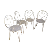 Wrought iron garden chairs