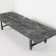 Table basse brutaliste en pierre brésilienne par Pia Manu, 1960