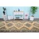 Vintage Turkish hand-knotted runner 128x382