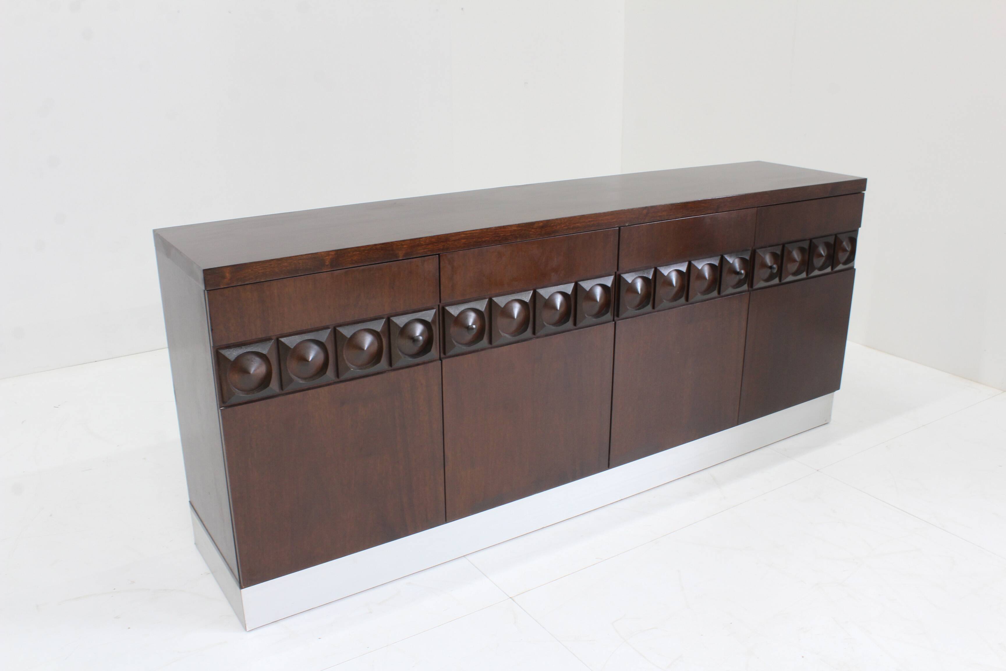 Crédence de Buffet Brutaliste Vintage