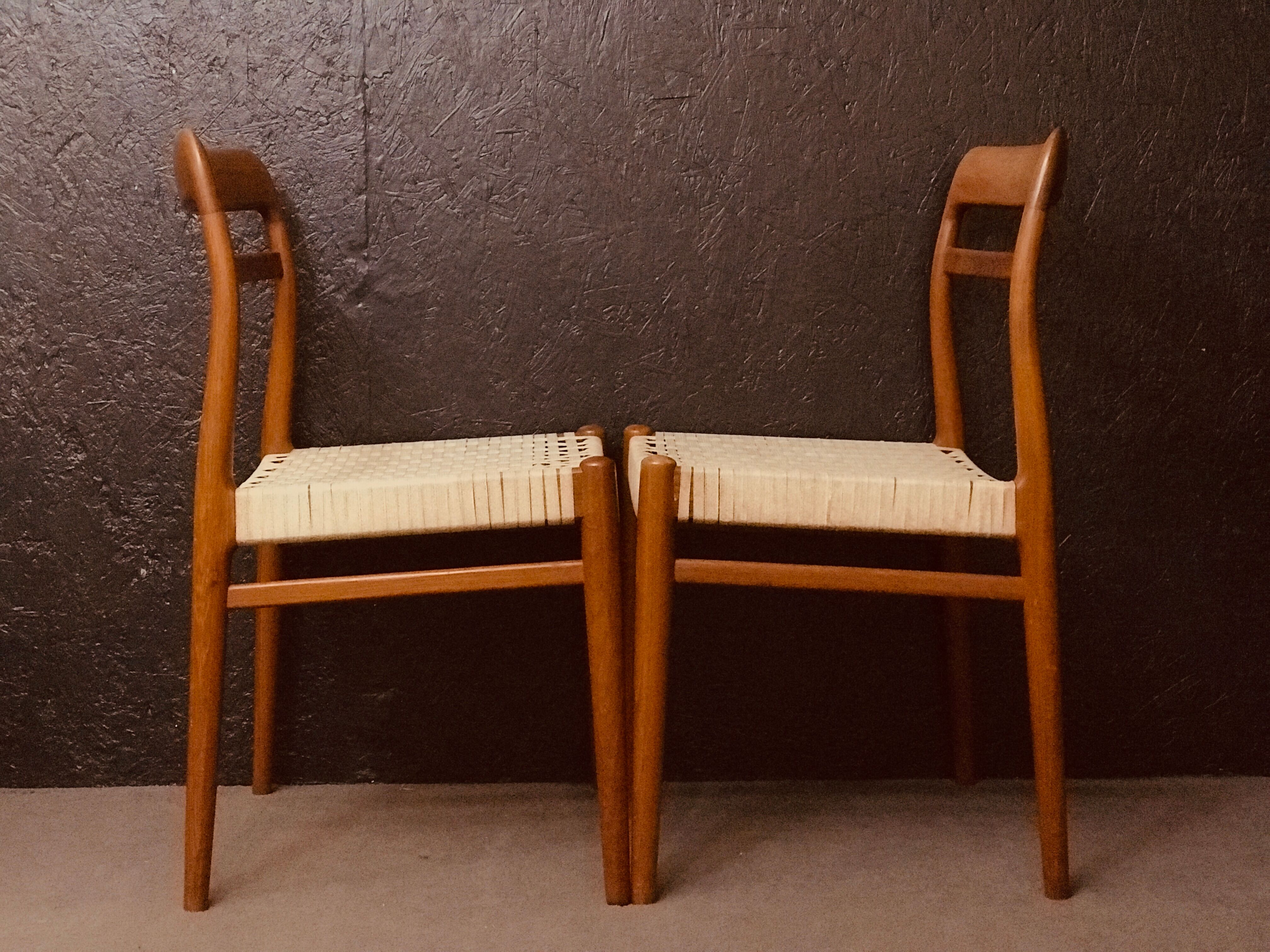 Set of 6 Norwegian Teak Dining Chairs by Alf Aarseth in teak.