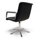 Swivel conference/dining chair in leather Wilkhahn Delta, by Delta Group, 1960
