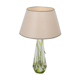 1950s glass table lamp by Kristalunie Maastricht, Netherlands