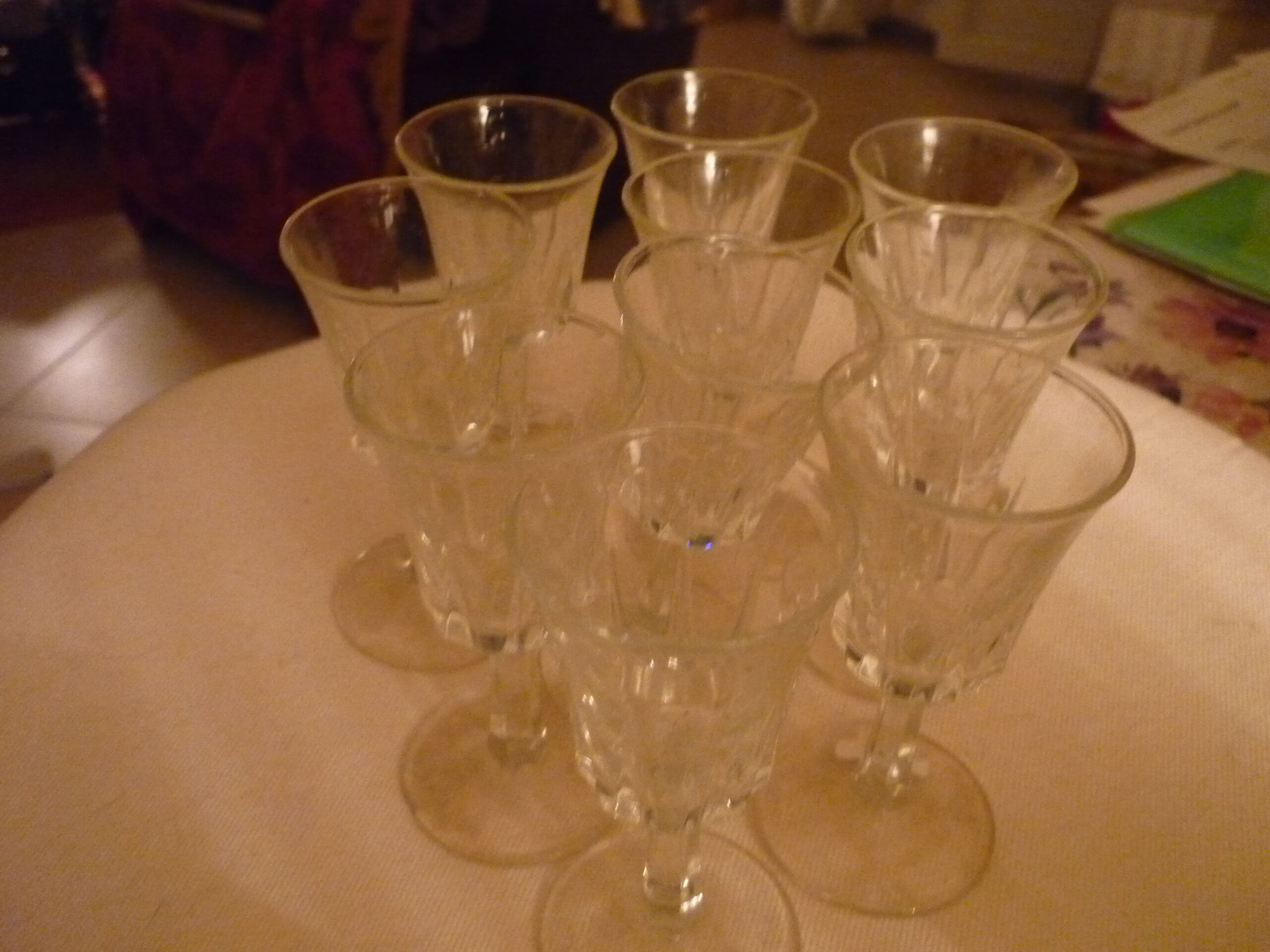 Lot of 10 shot glasses