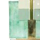 Paire de lampes en verre de Murano, irisé vert. 20e-21e siècle.