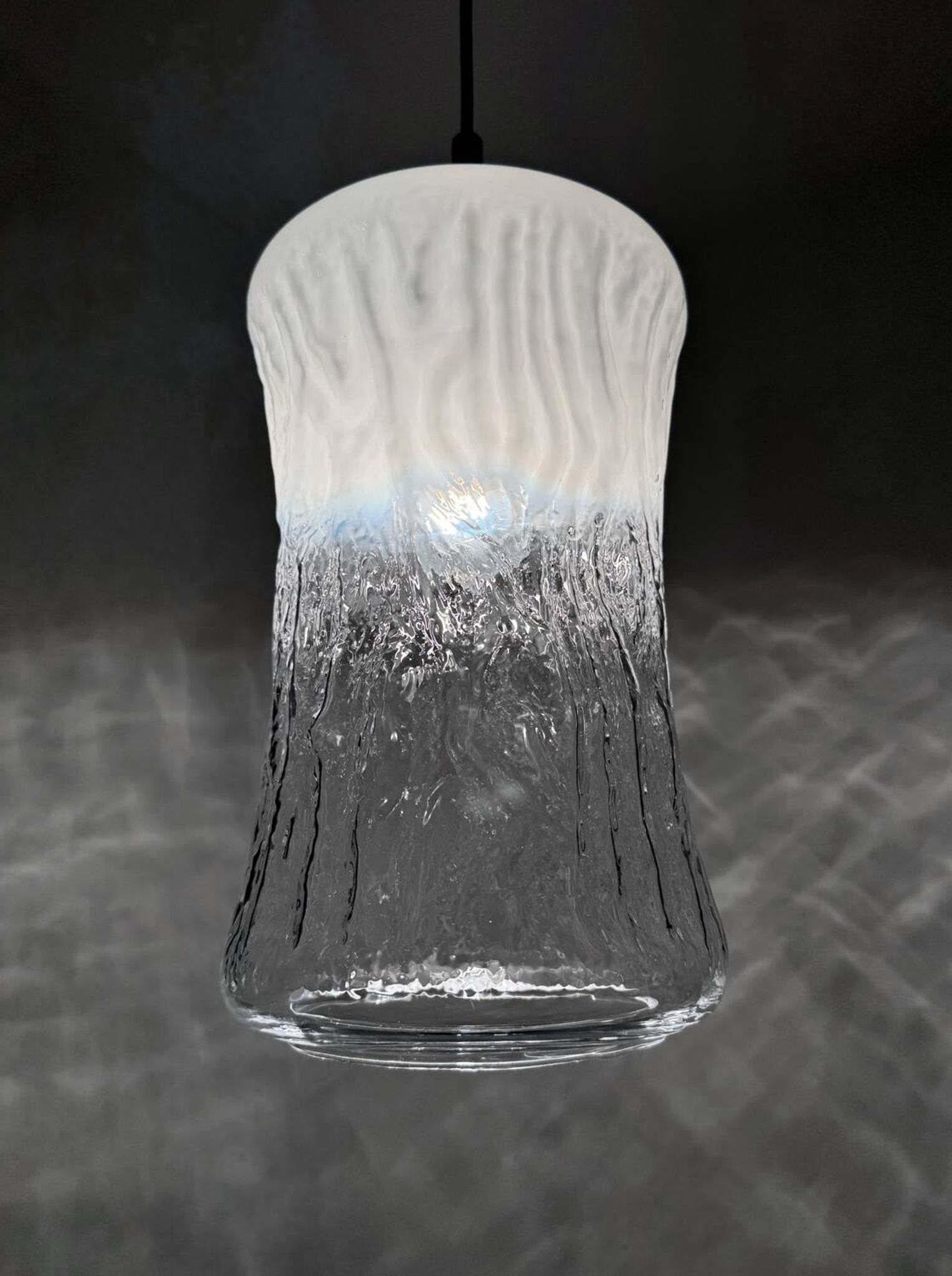 Murano Targetti Sankey glass pendant light from the 70s
