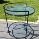 Vintage round service 70 glass trays