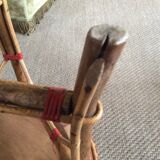 Rattan side table