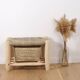 Moroccan wooden bench with storage 60cm