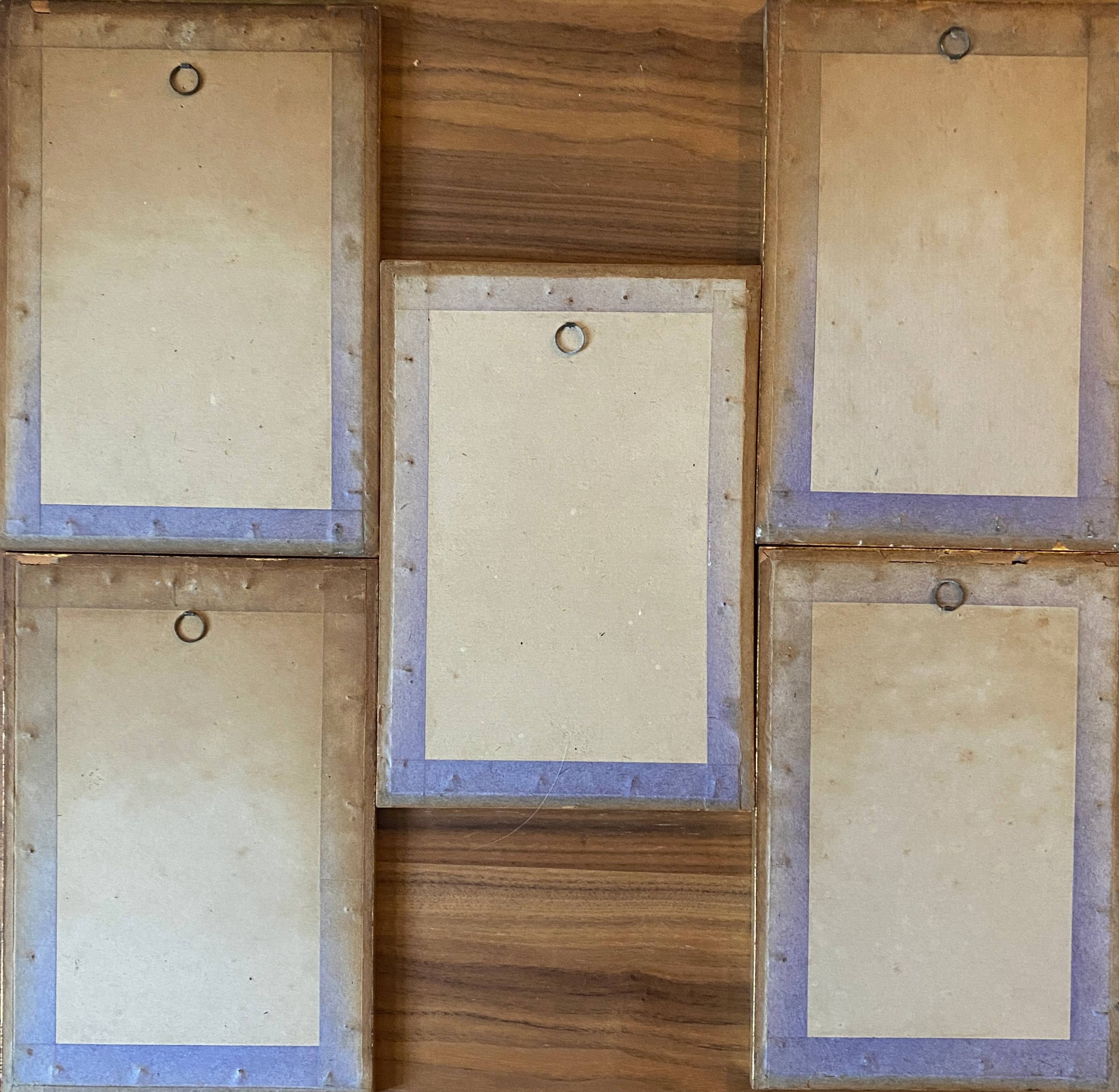 Paintings xix° portraits miltaire gouache uniform on ingres paper (cf. hergé)