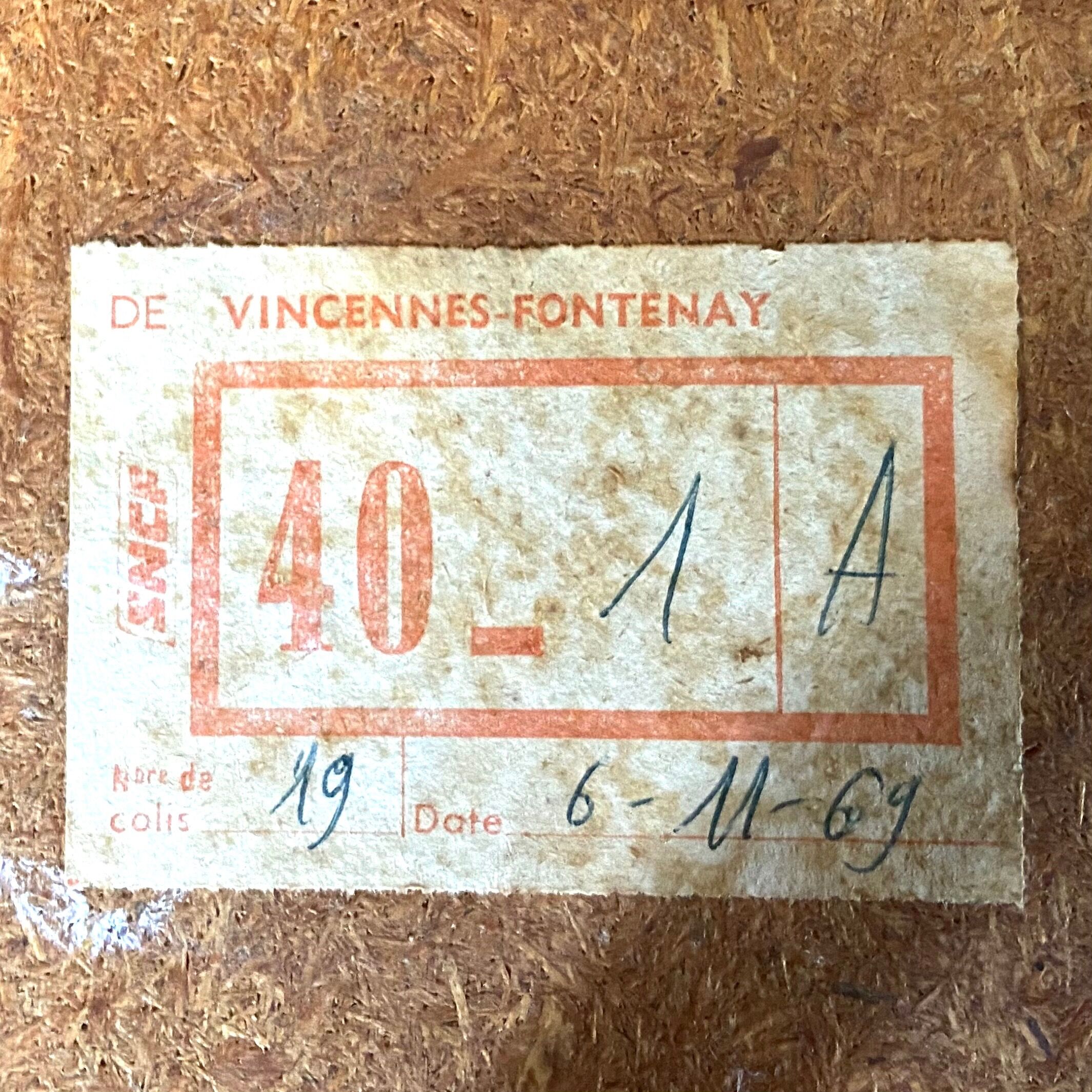 Rattan side table 1960