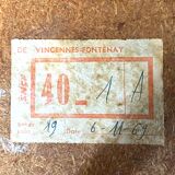 Rattan side table 1960