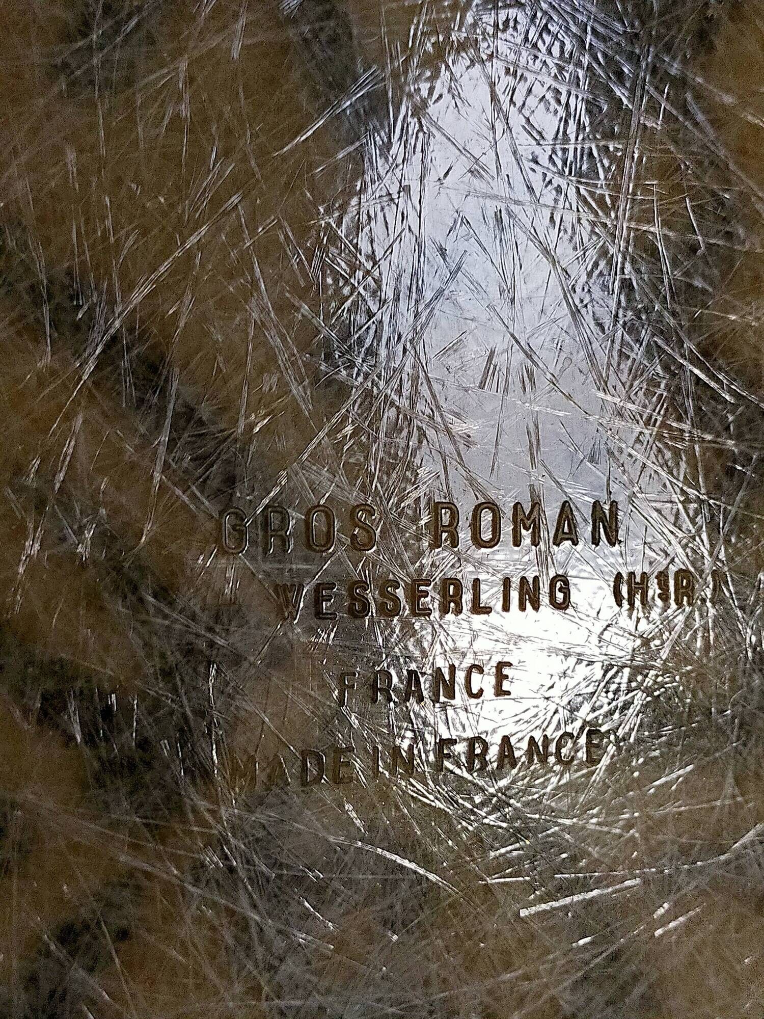 Vintage fiberglass tray with graphic patterns