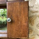Art Deco Style Oak Wall Cabinet, Circa 1940's
