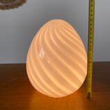 Lamp mini egg vintage glass of MURANO ITALY 1970