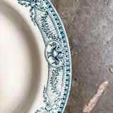 Salins ironstone soup plate, "Directoire" service