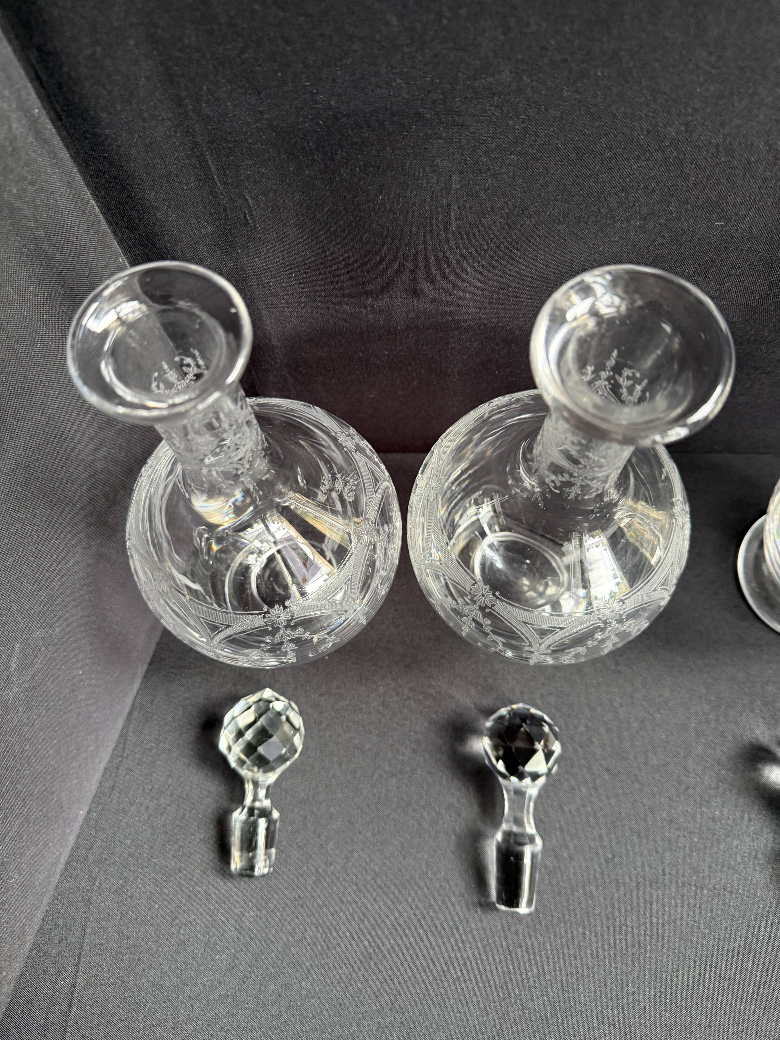 Saint Louis Manon carafe service (sold individually - Stock of 5)