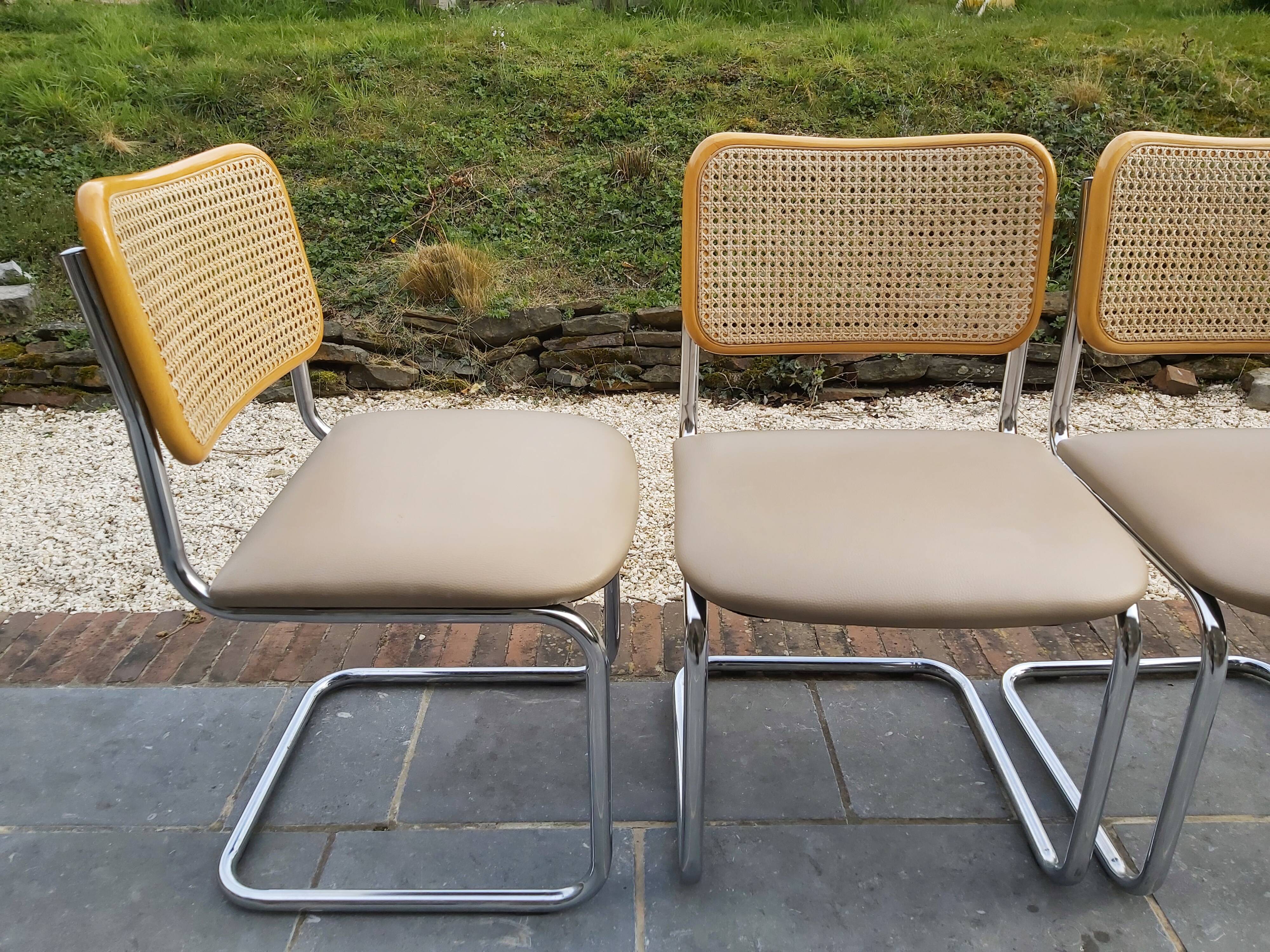 Set de 4 chaises vintage design Marcel Breuer