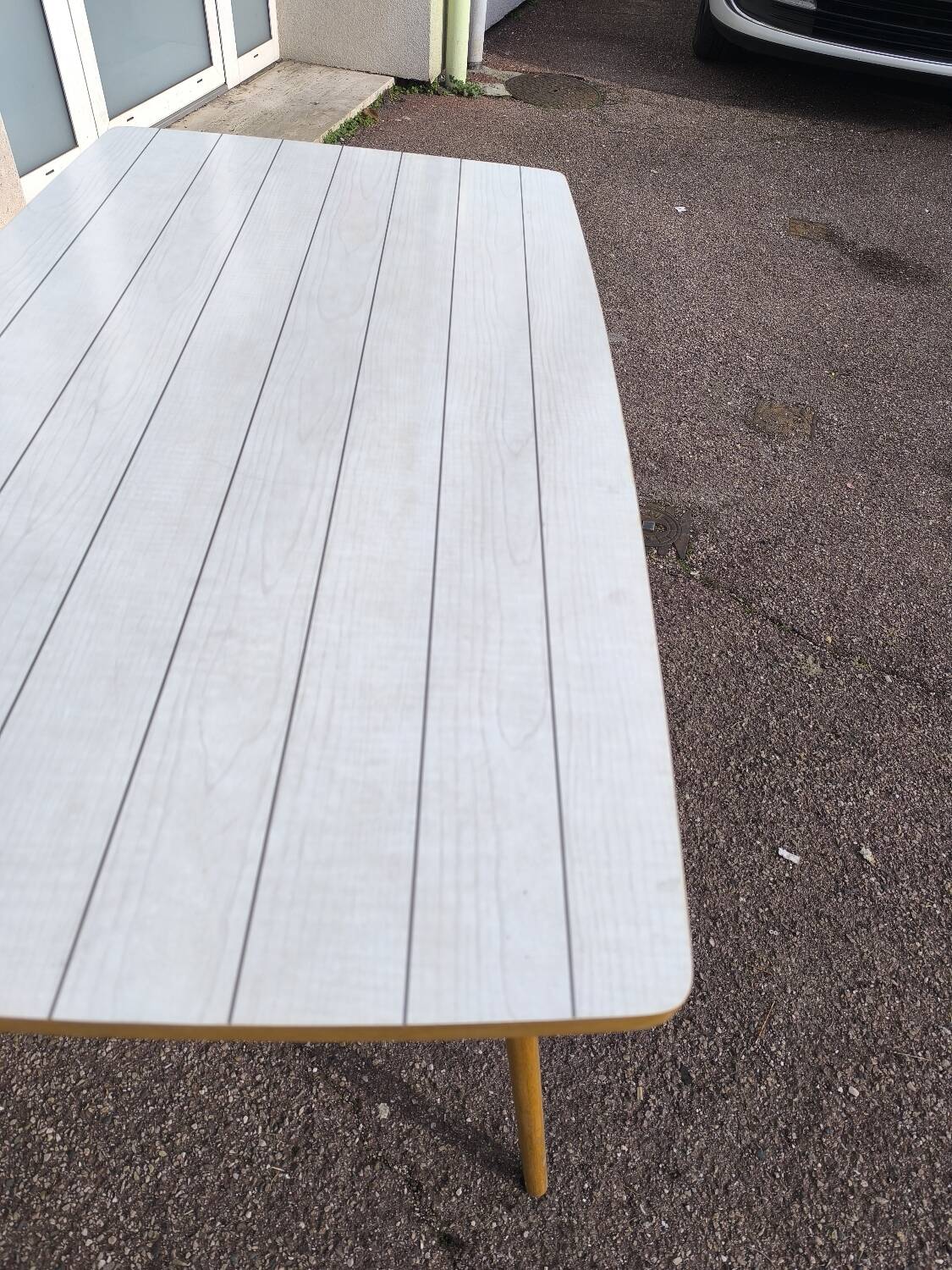 Vintage formica side table