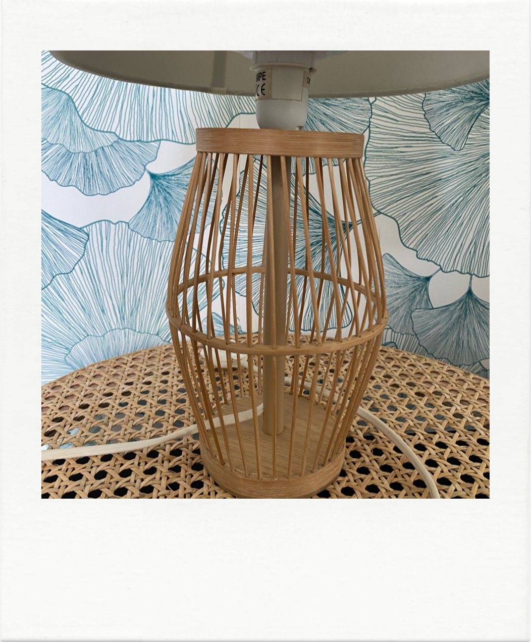 Bamboo cage lamp