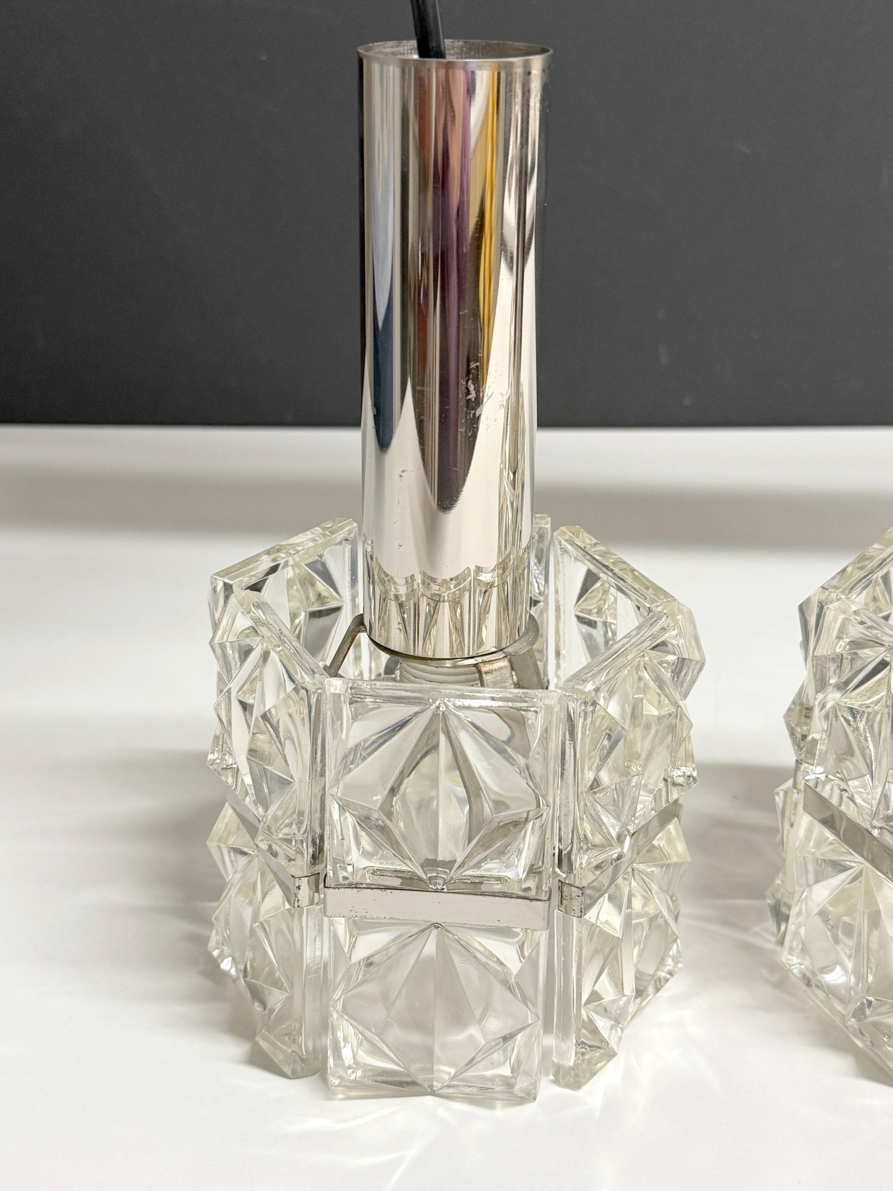 Old Vintage 4-Light Suspension Light Fixture Kinkeldey Style 60's 70's