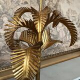 Golden palm floor lamp 70s