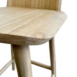 Solid wood stool