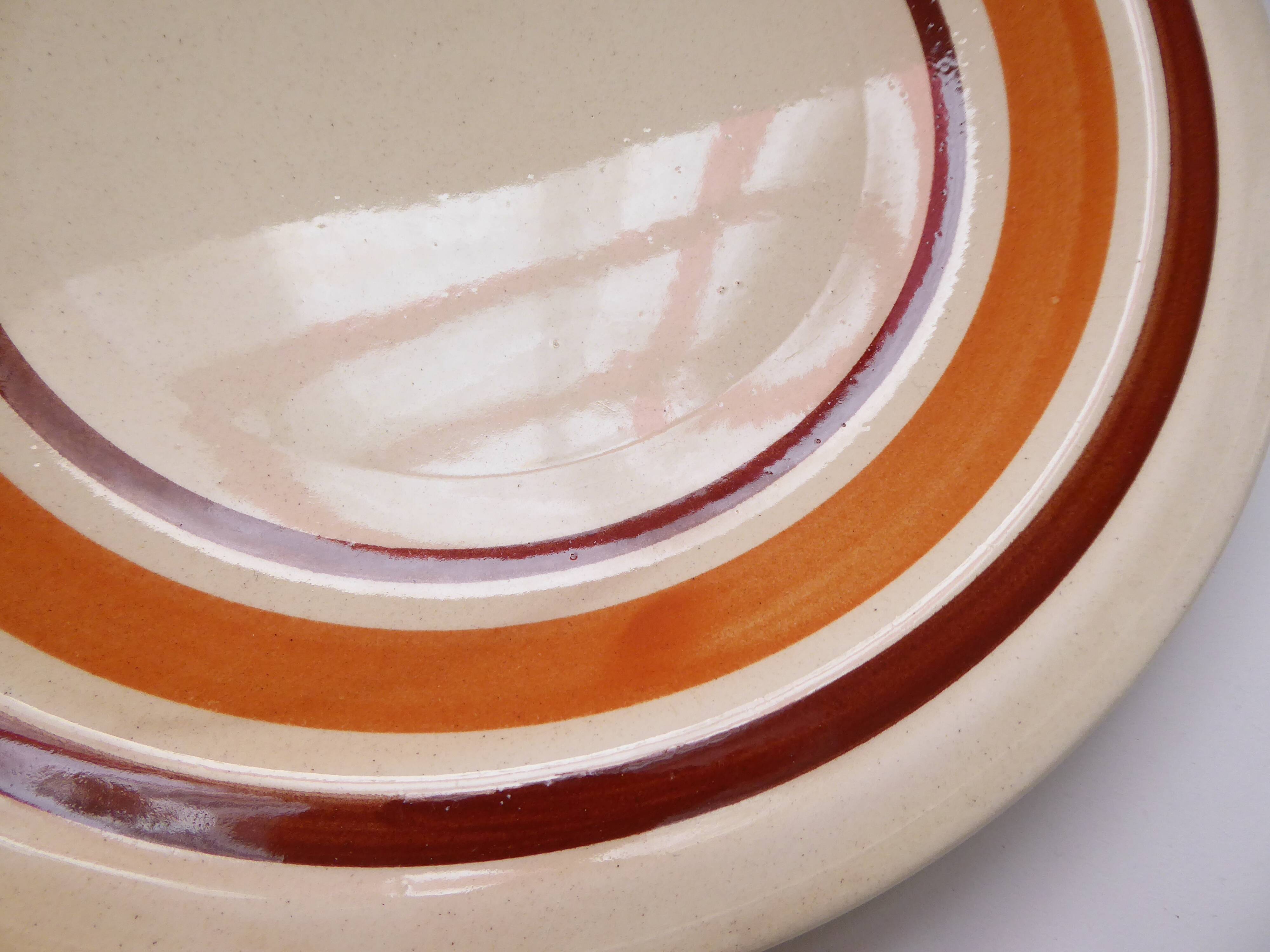 Set of 5 Vintage earthenware dinner plates