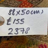 Vintage Turkish Mini Kilim 88x50 cm Wool Small Kelim Runner, shabby Chic