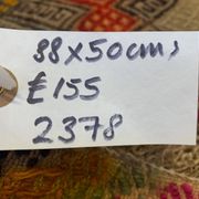 Vintage Turkish Mini Kilim 88x50 cm Wool Small Kelim Runner, shabby Chic