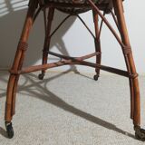 Vintage rattan bassinet