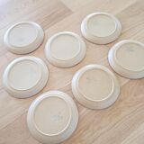 Lot de 7 assiettes Sarrguemines
