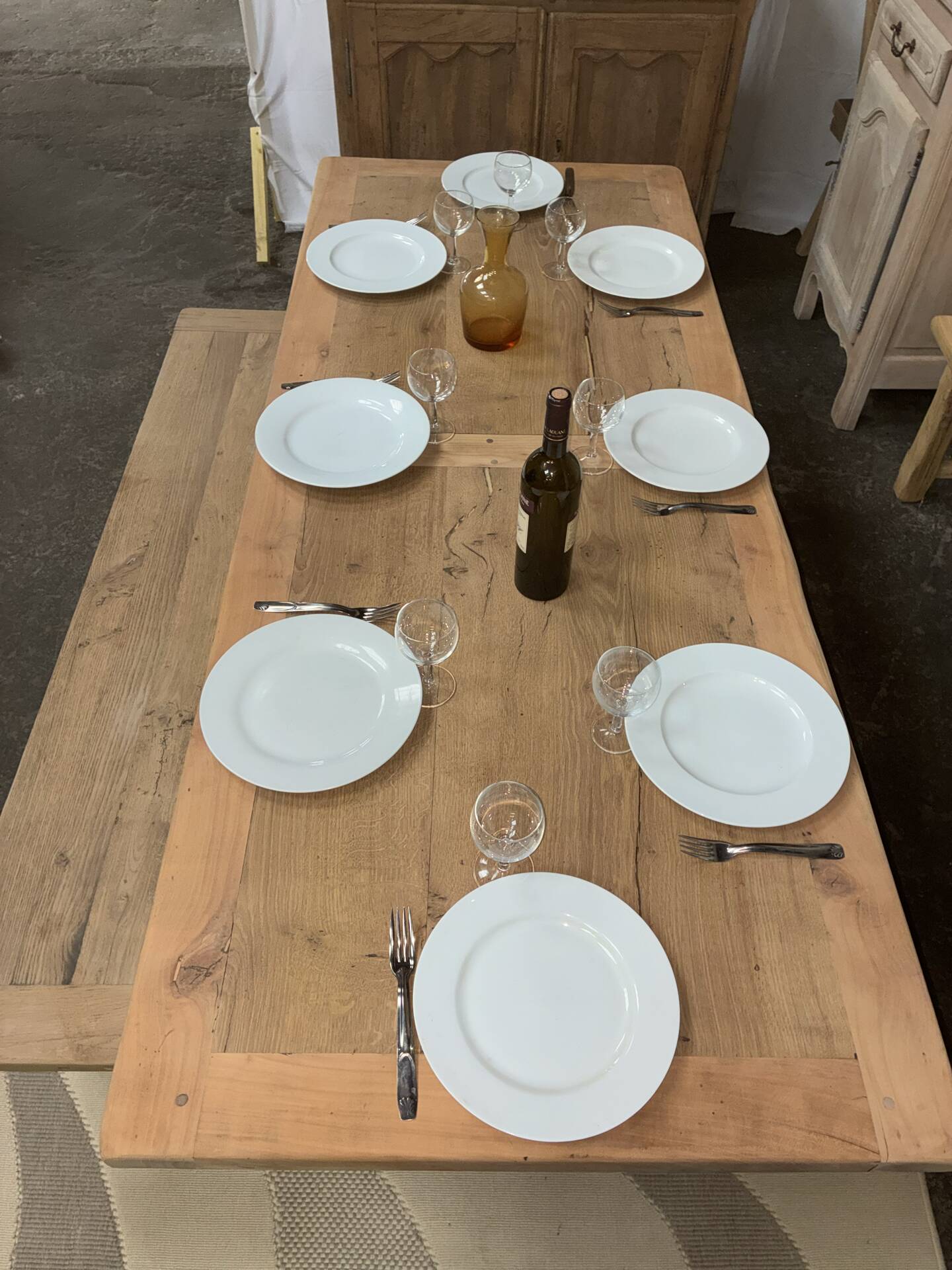 Monastery table in solid oak