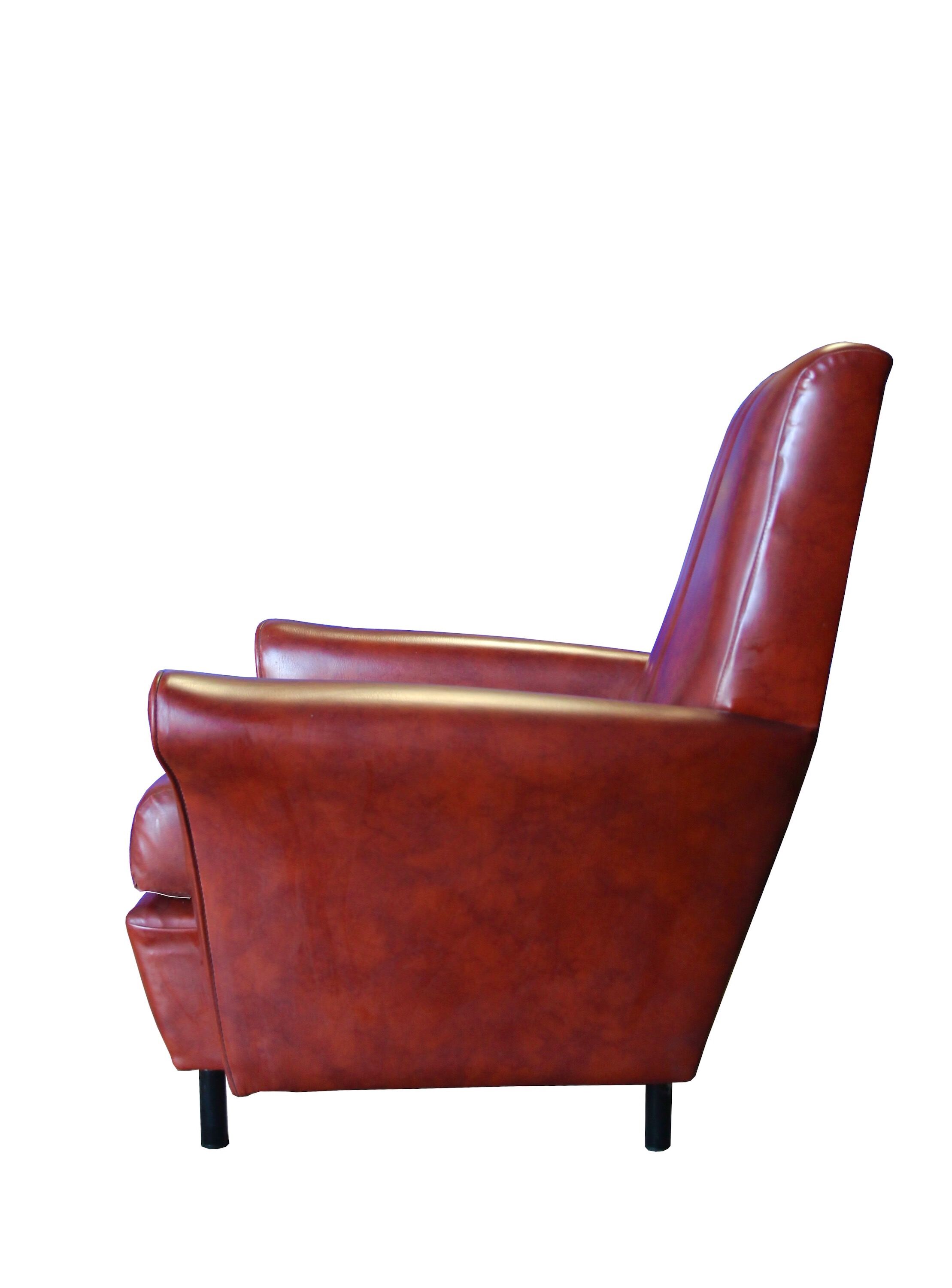 Vintage lounge, convertible Canape and 2 armchairs