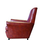 Vintage lounge, convertible Canape and 2 armchairs