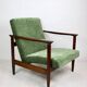 Green Olive GFM-142 Armchair by Edmund Homa, 1970s