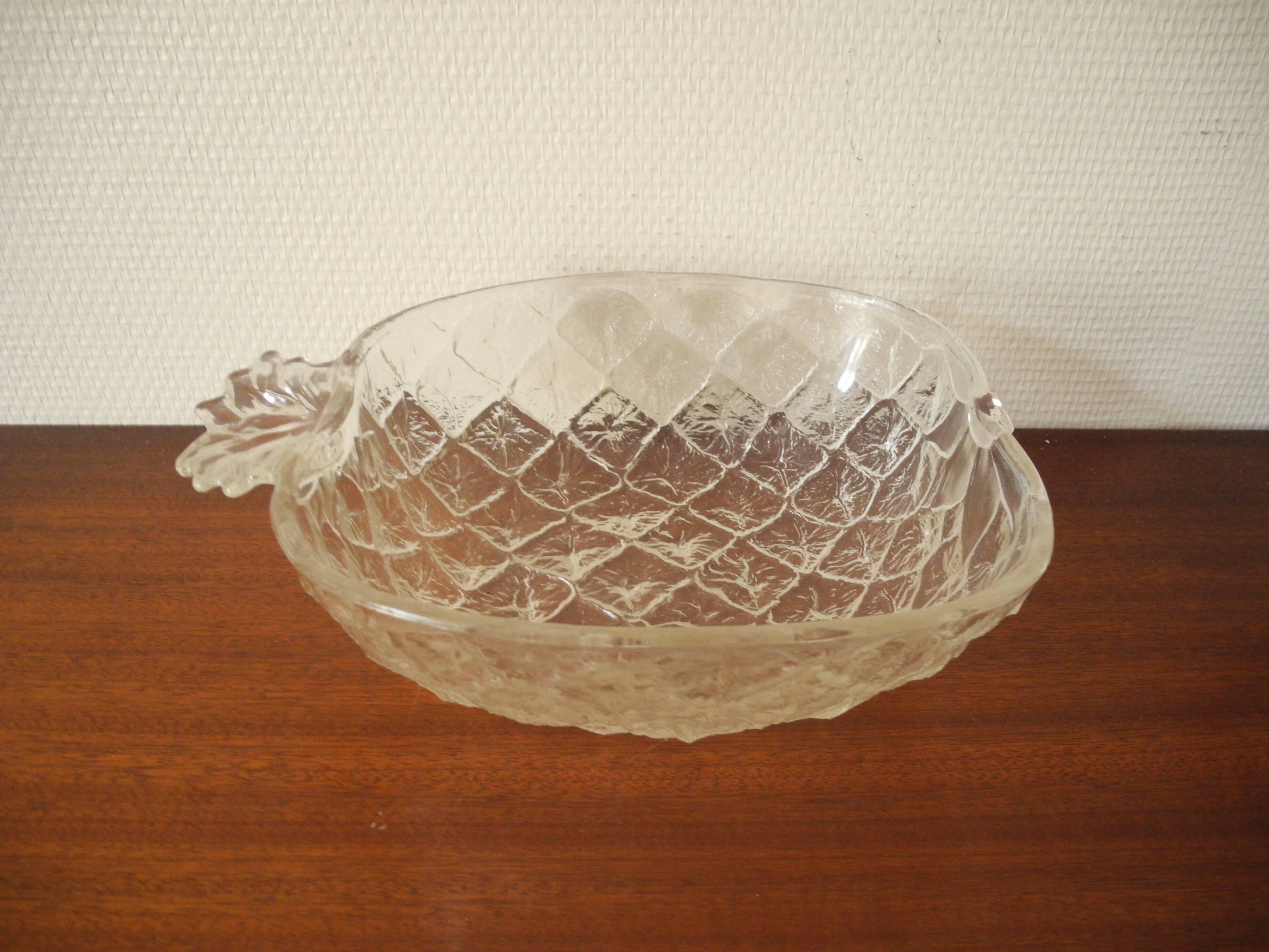 vintage pineapple salad bowl dish art table vintage pineapple salad bowl dish