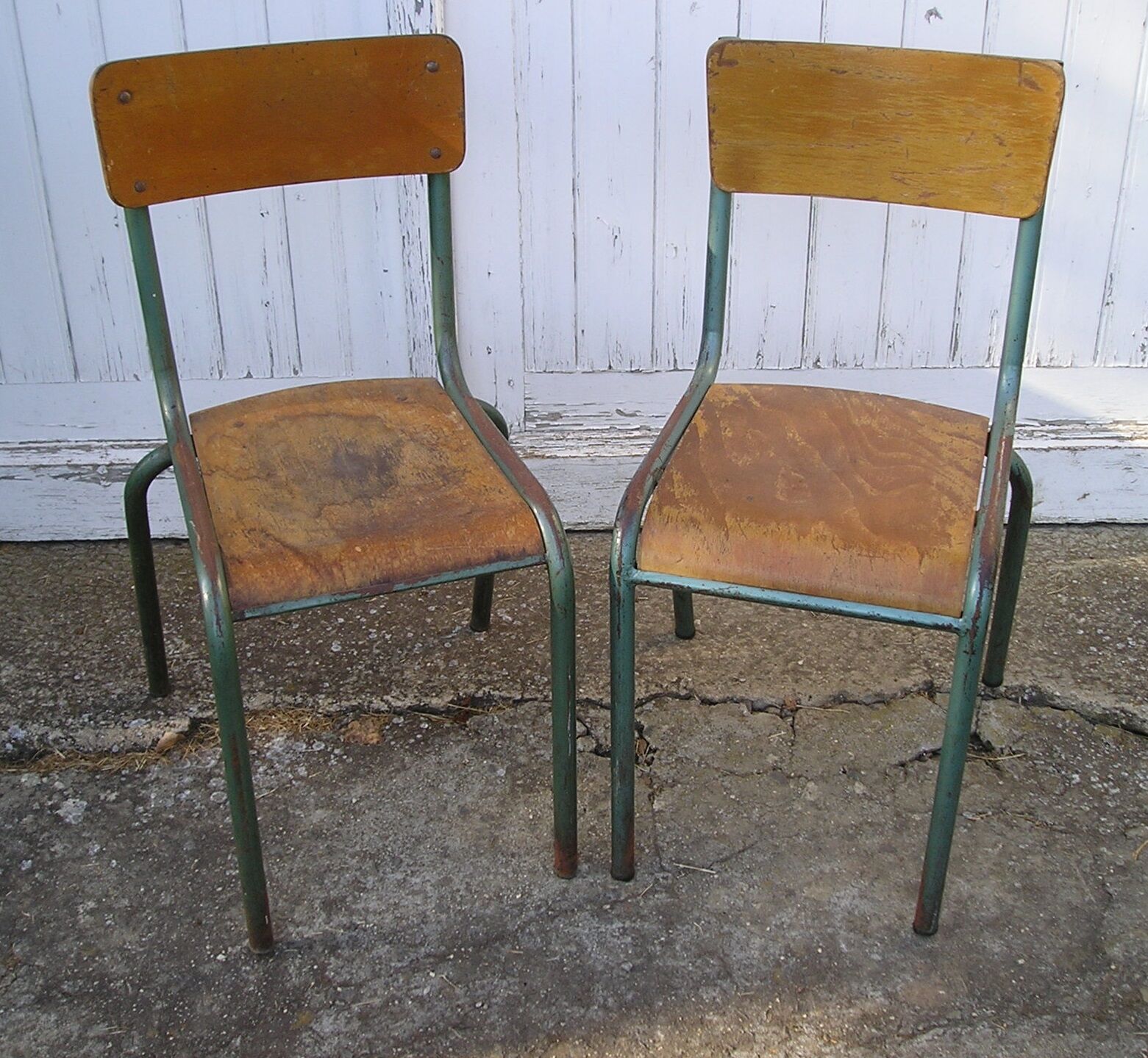 2 Mullca school chairs