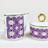 Mid Century Freiberger porcelain diamond, espresso tableware