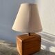 Paire de lampes chevet en bois