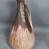 De Denbac art-deco pitcher in flamed sandstone signed around 1910/40 SB