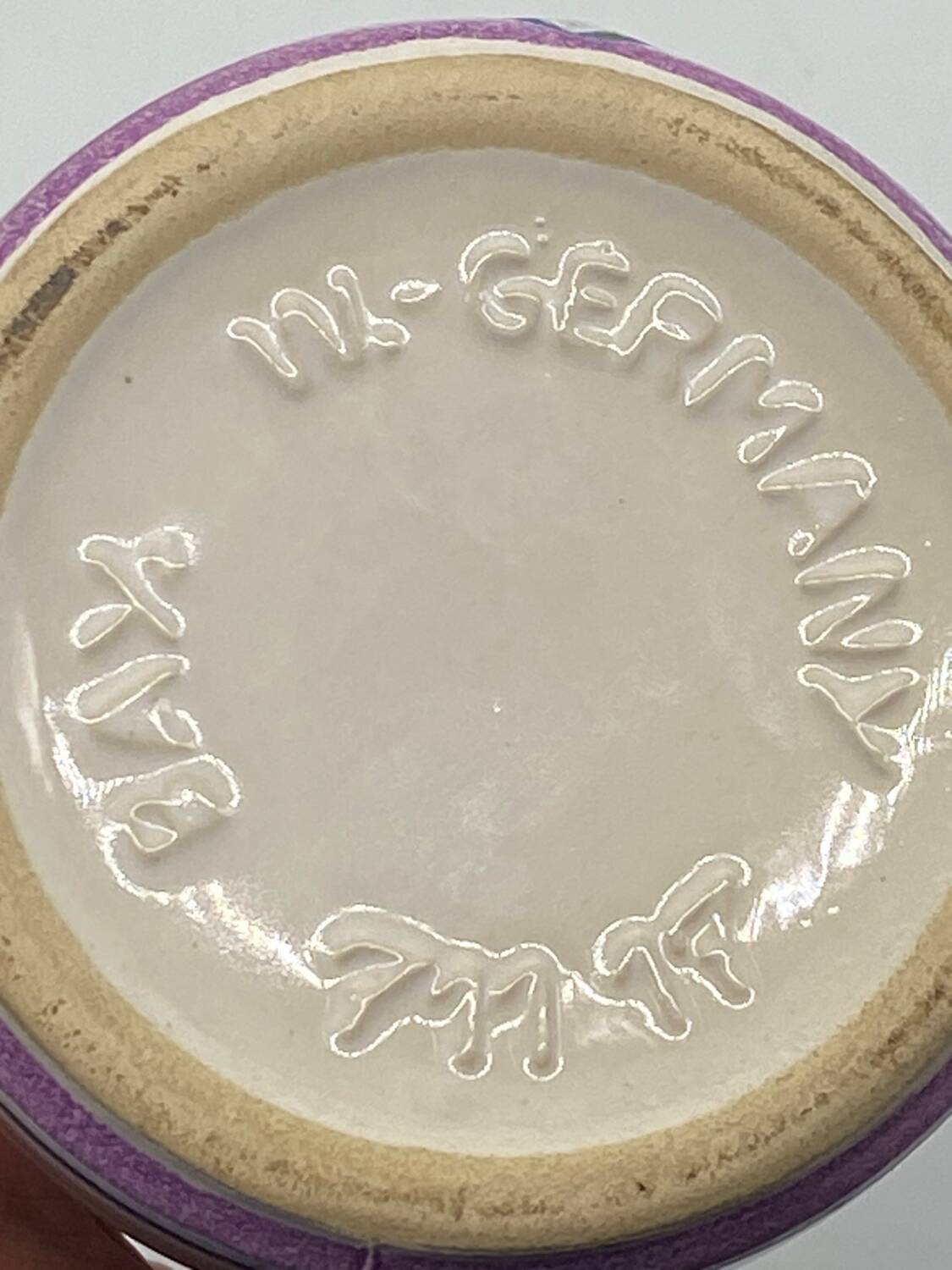 Vase / soliflore / pitcher, bay w. germany, vintage rainbow