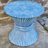 Retro "Wheat Sheaf" coffee table by McGuire America, modernist, 60s/70s.