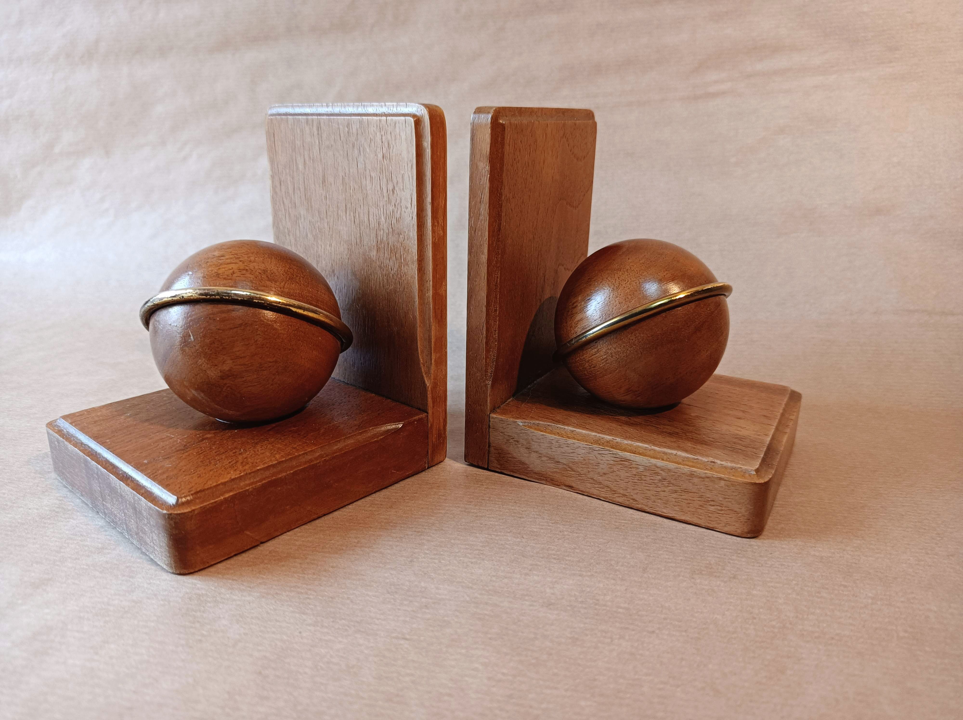 Wood book-clamts Meho, Swiss 50s/60s