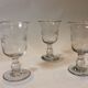 Set de 6 verres gravés soufflés