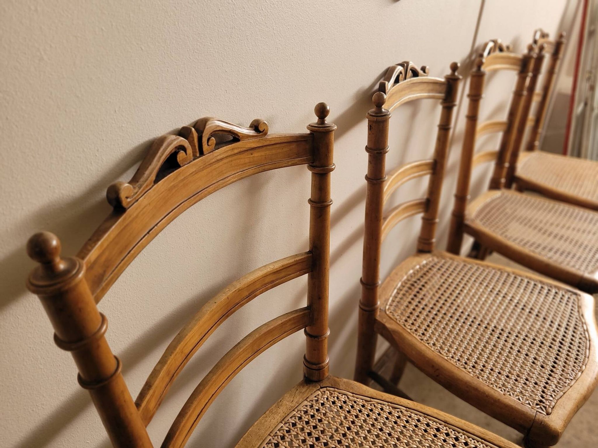 Set of 4 Louis XVI flying chairs